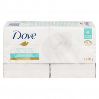 Dove Sensitive Bars, 6 Pack x 106 g
